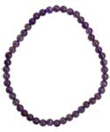 4mm Amethyst stretch bracelet