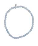 4mm Agate, Blue Lace stretch bracelet