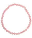 4mm Rose Quartzstretch bracelet