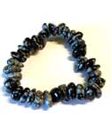 Snowflate Obsidian gemstone bracelet stretch