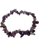 Amethyst chip bracelet