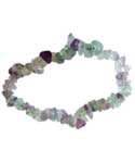 Fluorite chip bracelet