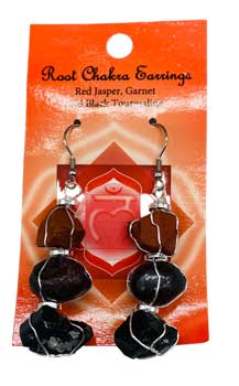 Root chakra earrings