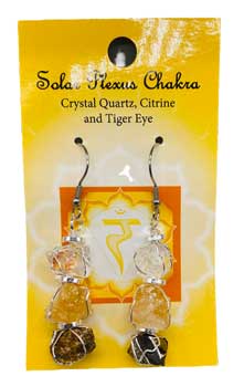 Solar Plexus chakra earrings