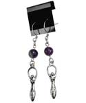 Amethyst Goddess earrings