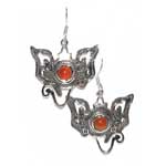 Ganesha carnelian earrings