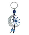 Sun & Moon Evil Eye keychain