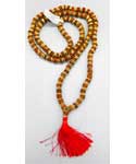 Rudraksha W/ Golden Cap japmala