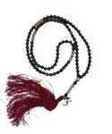 Om, Garnet & Golden Rutile japmala