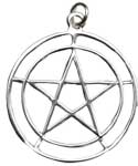 2-Circle Pentagram sterling