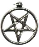 Pentagram Inverted pewter