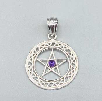 30mm Amethyst Pentagram