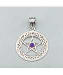 30mm Amethyst Pentagram