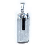 Selenite W/ Tourmaline pendant