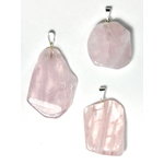 Rose Quartz slice pendant