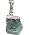 Aquamarine tumbled pendant