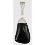 Black Tourmaline tumbled pendant