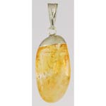 Citrine tumbled pendant