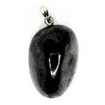 Shungite tumbled pendant