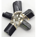 Black Tourmaline Untumbled pendant