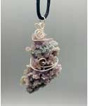 Agate, Grape wire wrapped