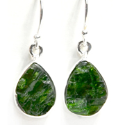 Chrome Diopside earrings