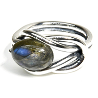 size 9 Labradorite ring