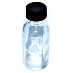 Clear 1oz Glass bottle & cap