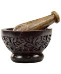 Flower mortar & pestle set