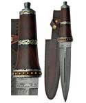 Dirk Wod Damascus athame 13 3/4