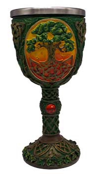 Tree of Life chalice 7 1/4