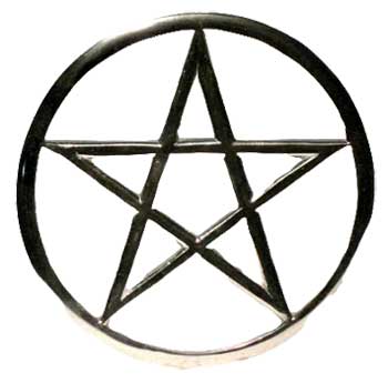 Cut-Out Pentagram altar tile 5 3/4