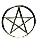 Cut-Out Pentagram altar tile 5 3/4