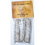 (set of 3) White Sage smudge stick 3