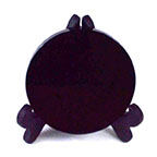 6cm Black Obsidian scrying mirror W/ stand