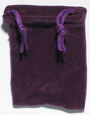 Purple Velveteen Bag