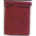 Burgundy Velveteen Bag