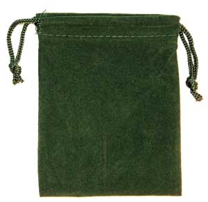 Green Velveteen Bag