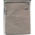 Grey Velveteen Bag