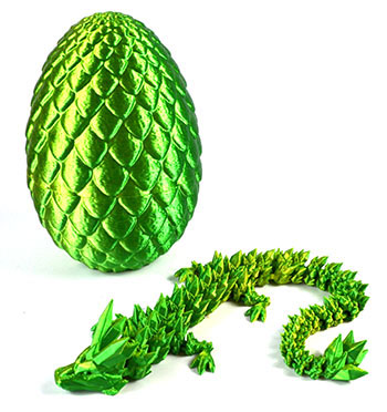 Green Dragon Egg (3D printed)