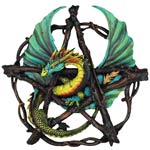 Forest Pentagram Dragon Wall Plaque 13