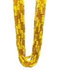 (set of 12) Oshun santeria necklace